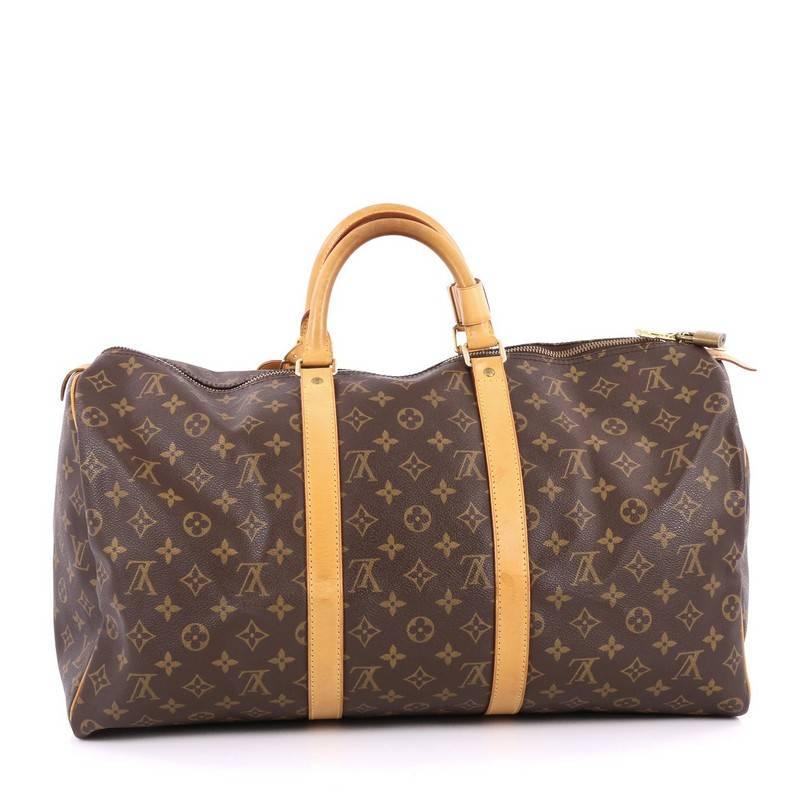 Louis Vuitton Keepall Bag Monogram Canvas 50 In Good Condition In NY, NY