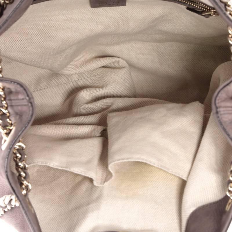 Gucci Soho Shoulder Bag Chain Strap Nubuck Medium 2