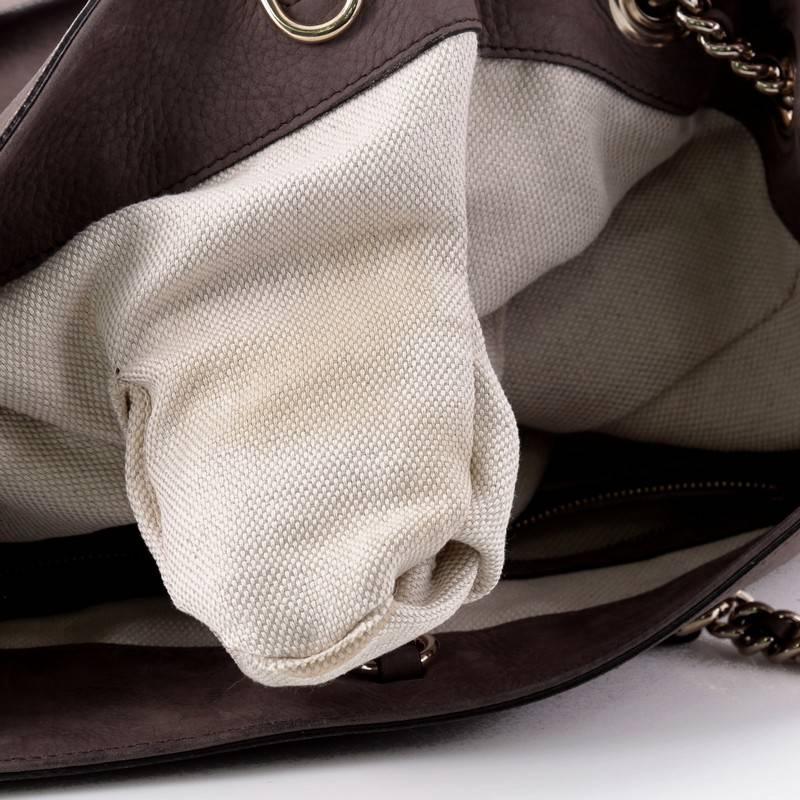 Gucci Soho Shoulder Bag Chain Strap Nubuck Medium 5