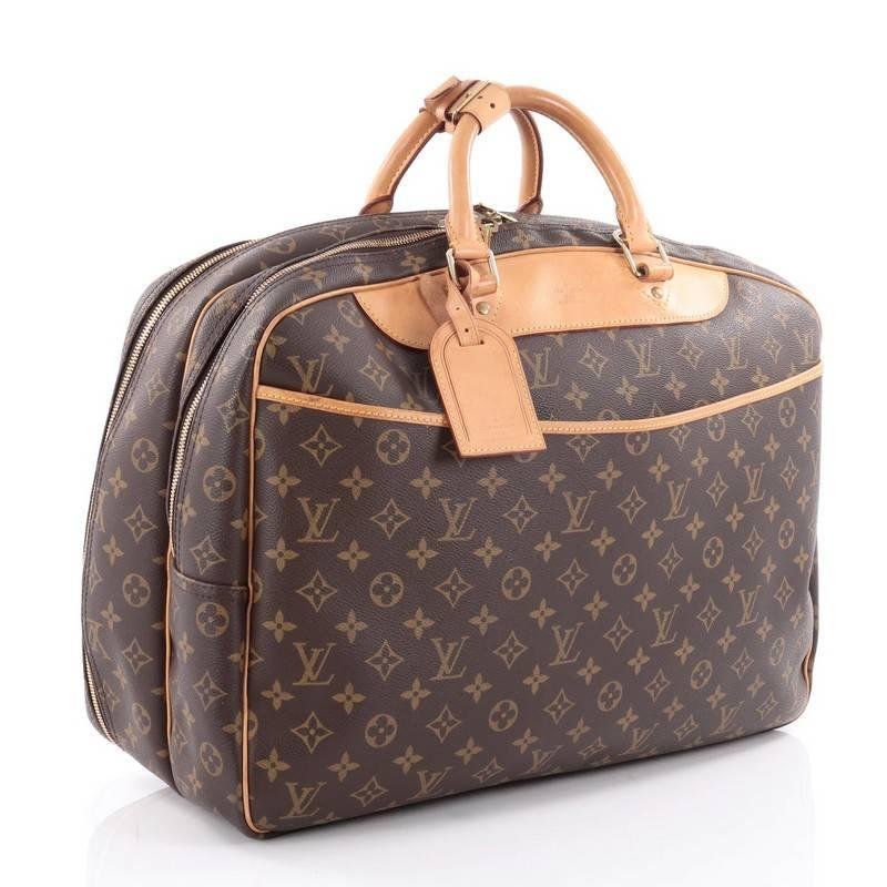 Brown Louis Vuitton Alize Bag Monogram Canvas 24 Heures