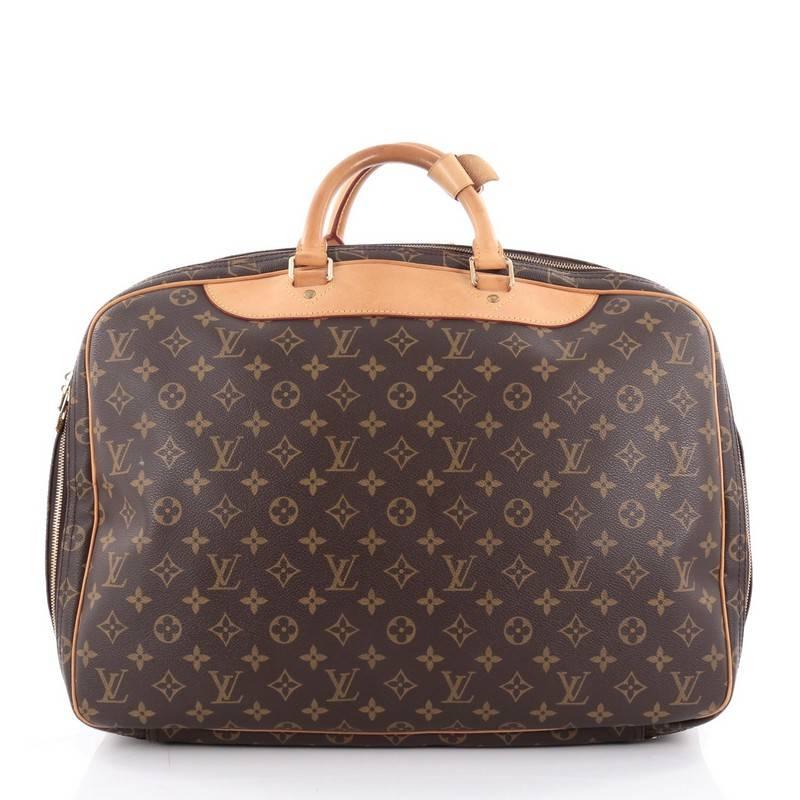 Louis Vuitton Alize Bag Monogram Canvas 24 Heures In Good Condition In NY, NY