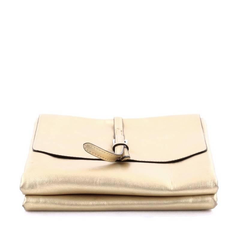 Women's or Men's Prada Double Flap Turn Lock Shoulder Bag Leather Small