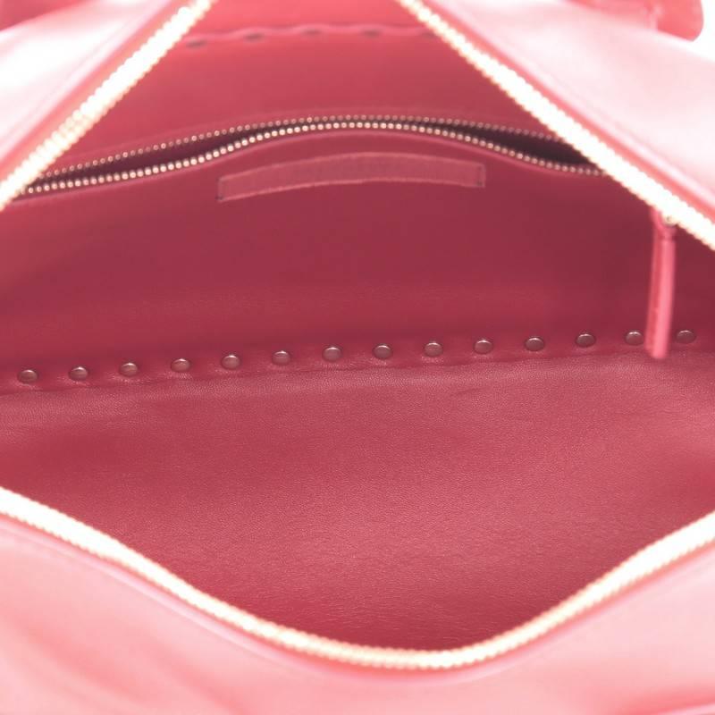 Valentino Rockstud Convertible Zip Satchel Leather Medium 1