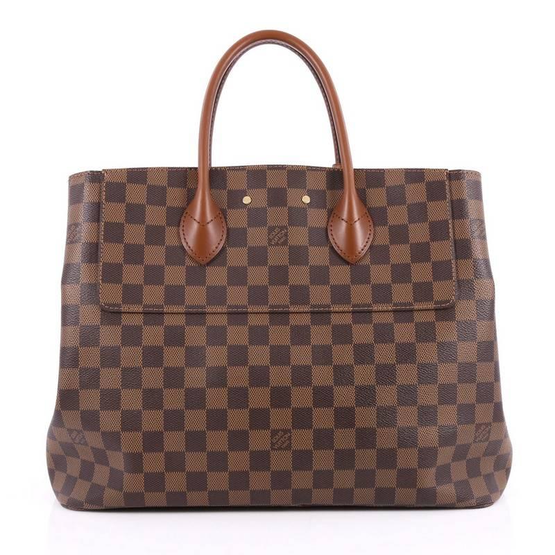 Louis Vuitton Ascot Handbag Damier In Good Condition In NY, NY