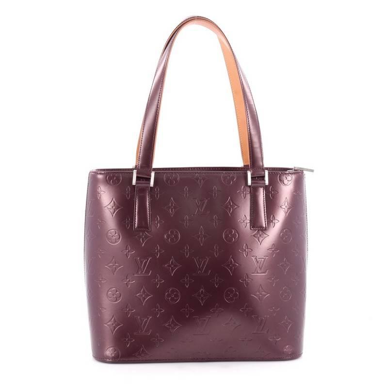 Louis Vuitton Mat Stockton Handbag Monogram Vernis In Good Condition In NY, NY