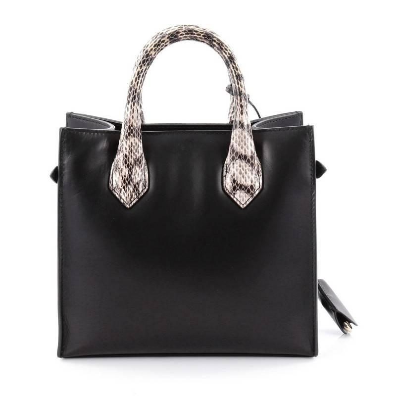 Balenciaga Padlock Nude All Afternoon Tote Leather with Snakeskin