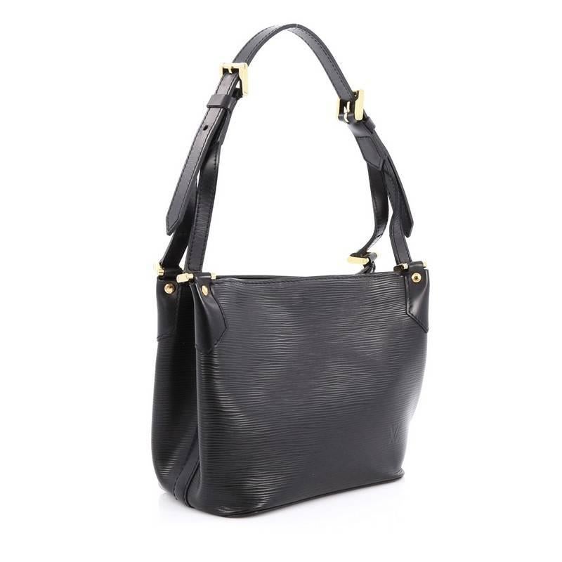 Black Louis Vuitton Mandara Handbag Epi Leather PM