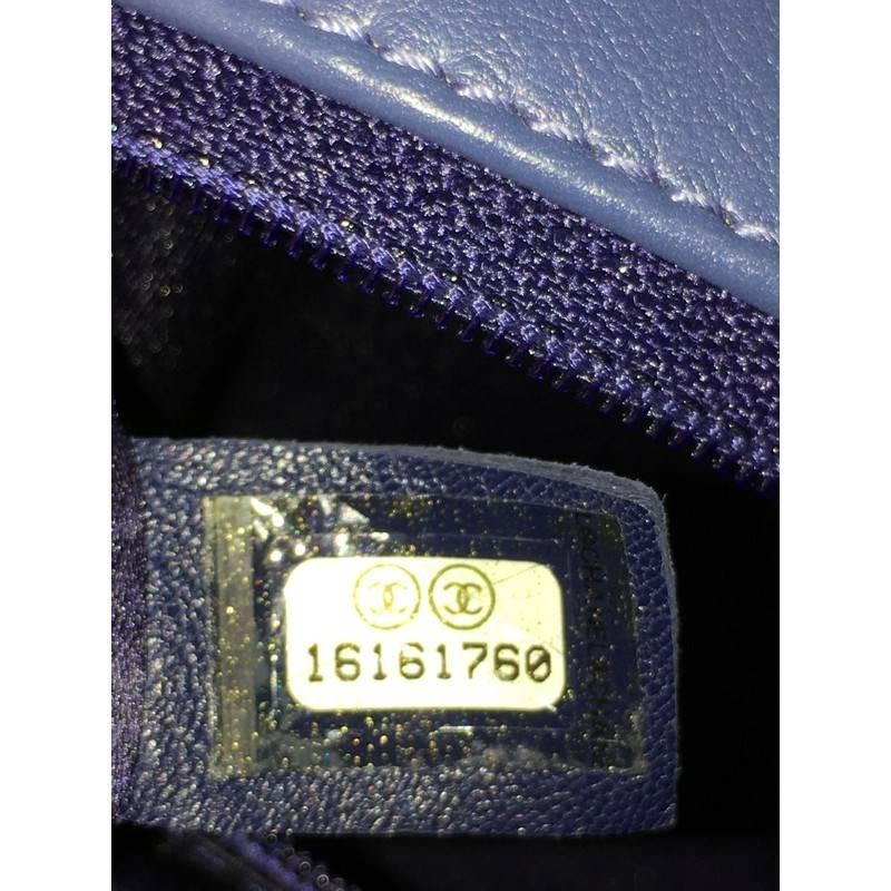 Chanel Medallion Charm Flap Bag Chevron Calfskin Jumbo 3