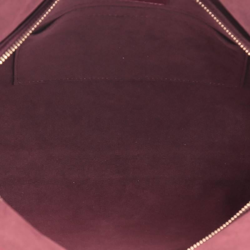 Brown Louis Vuitton Limited Edition Paris Souple Leather Wish Bag