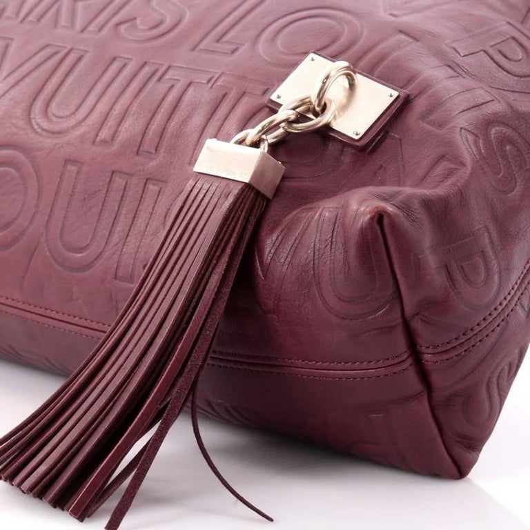 Louis Vuitton Limited Edition Paris Souple Leather Wish Bag at 1stdibs