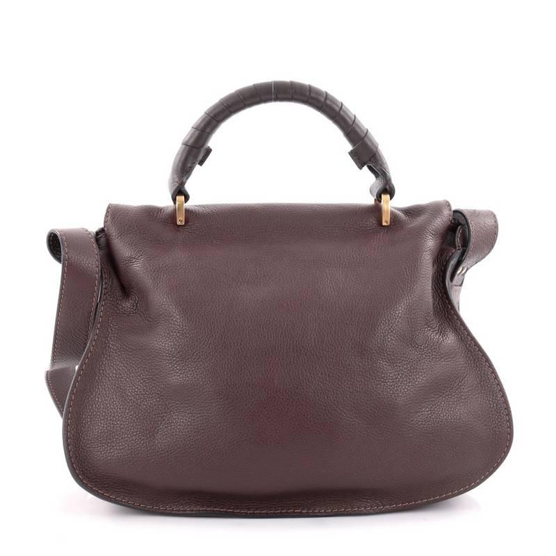 Chloe Marcie Top Handle Bag Leather Medium In Good Condition In NY, NY