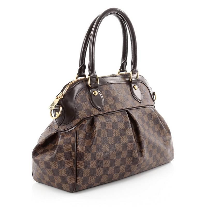 Black Louis Vuitton Trevi Handbag Damier PM