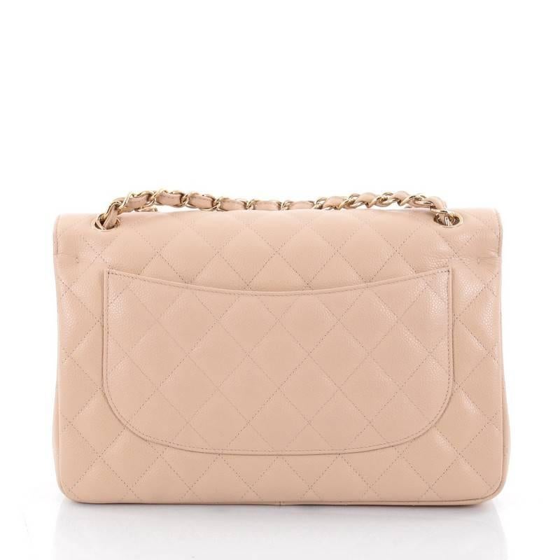 Chanel Classic Double Flap Bag Quilted Caviar Jumbo In Good Condition In NY, NY