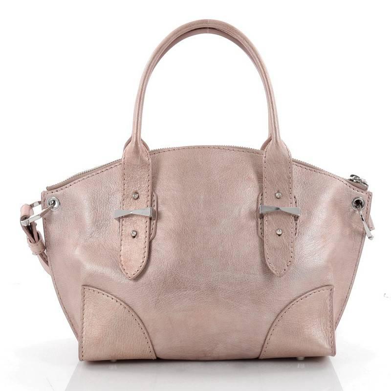 Alexander McQueen Legend Convertible Satchel Leather Small In Good Condition In NY, NY
