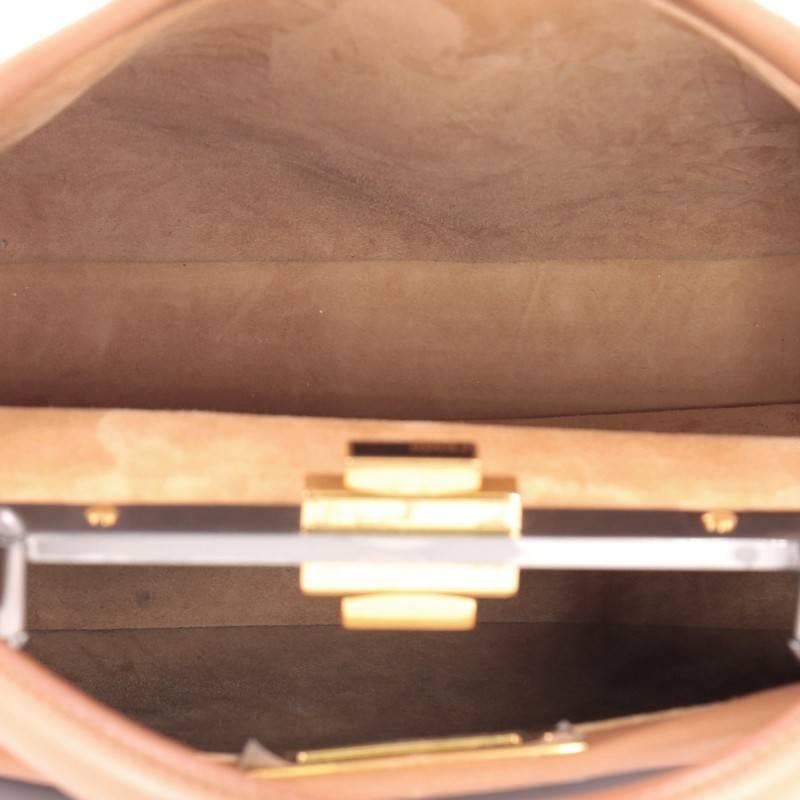 Fendi Peekaboo Handbag Leather with Python Interior Regular 1