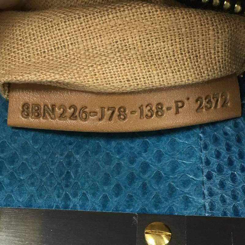 Fendi Peekaboo Handbag Leather with Python Interior Regular 2