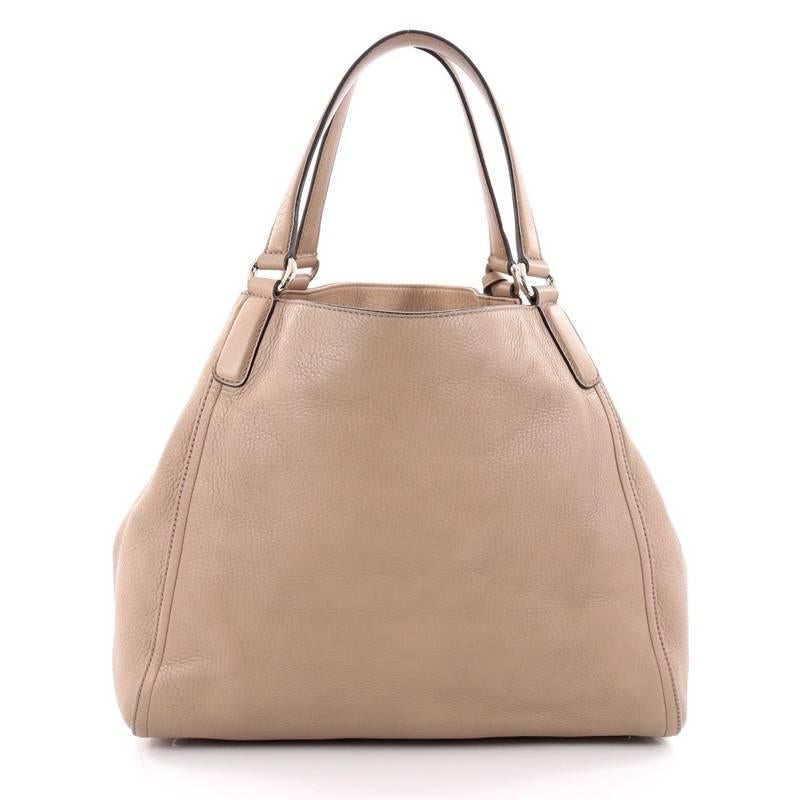Brown Gucci Soho Shoulder Bag Leather Medium