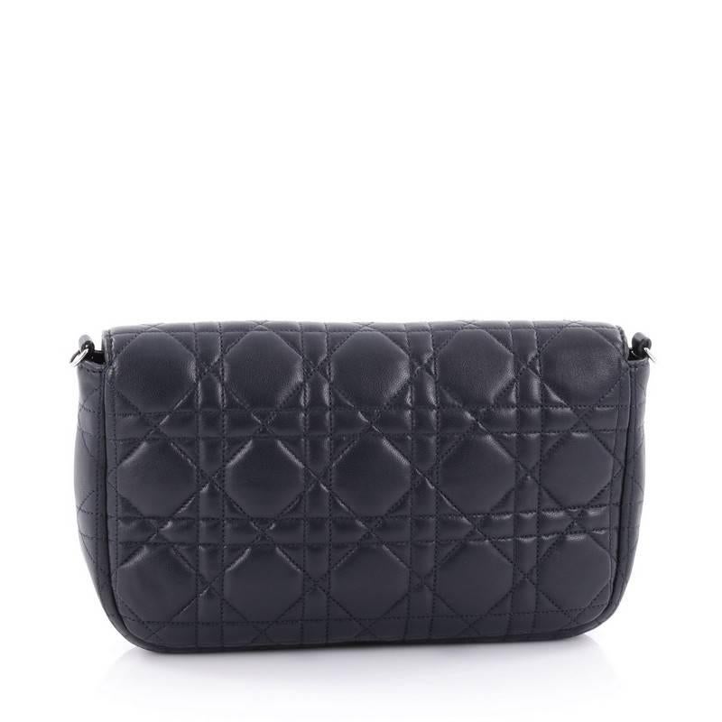 Christian Dior Miss Dior Promenade Pouch Cannage Quilt Lambskin Large In Excellent Condition In NY, NY