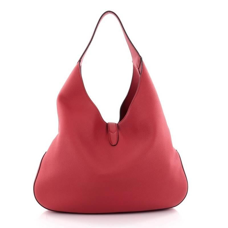 Pink Gucci Jackie Hobo Soft Leather