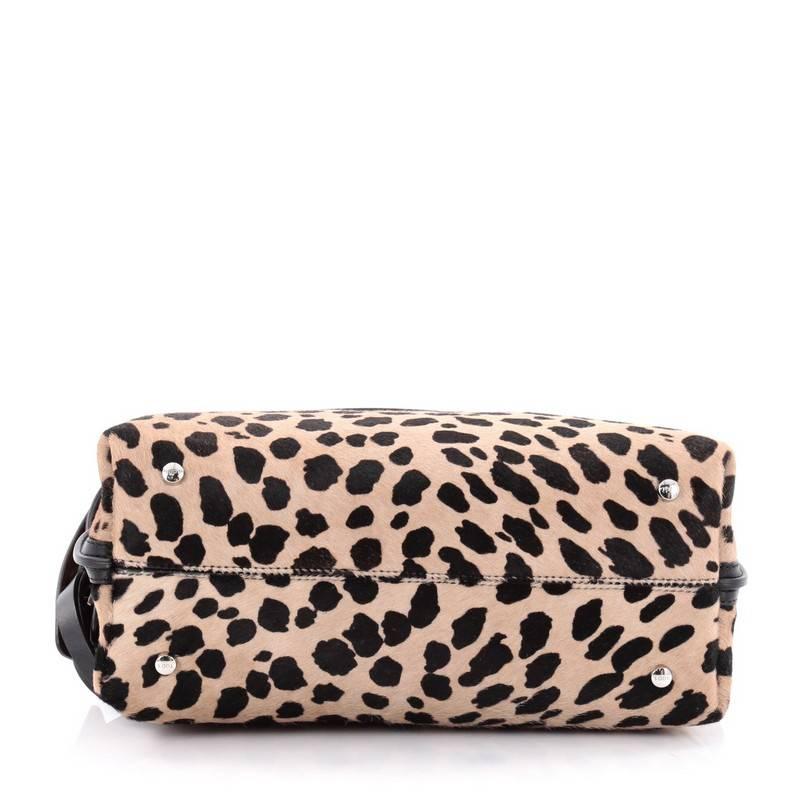 Women's Tod's Convertible Wave Bag Printed Pony Hair with Leather Mini