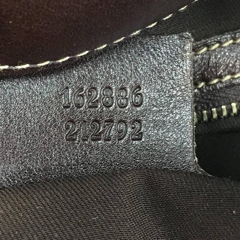 Gucci Britt Web Convertible Satchel Leather Large 2