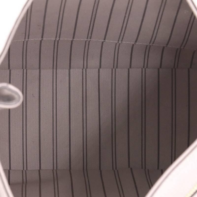 Gray Louis Vuitton Spontini NM Handbag Monogram Empreinte Leather
