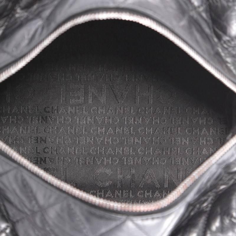 Chanel Lady Braid Bowler Bag Quilted Leather Small In Good Condition In NY, NY