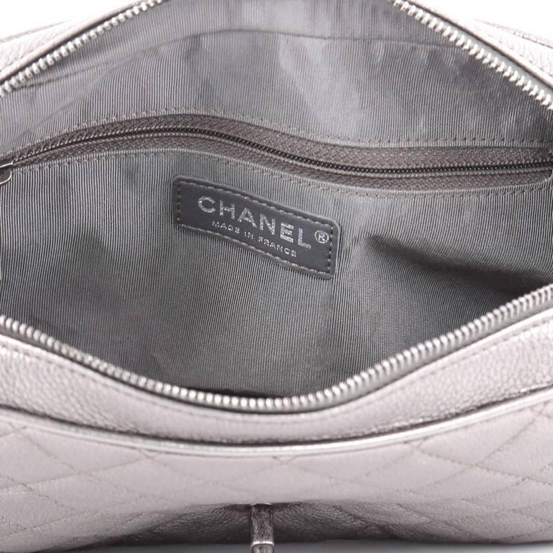 Chanel Airlines Chain Handle Flap Bag Quilted Goatskin Small 1