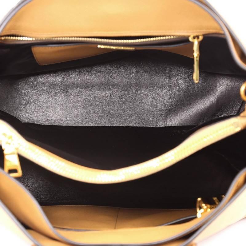 Prada Soft Triple Pocket Convertible Tote Saffiano Leather 1