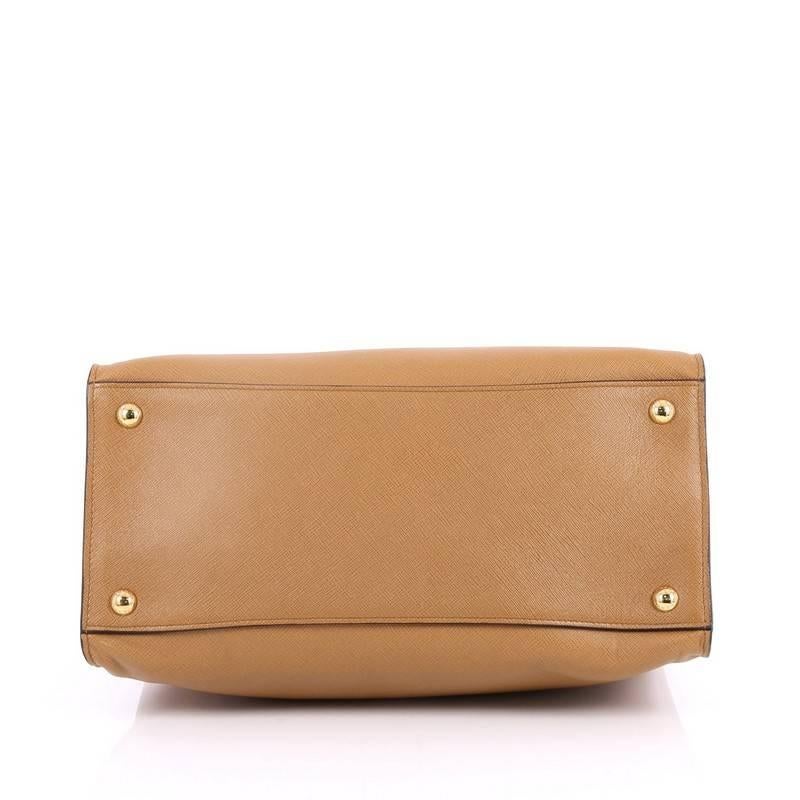 Women's or Men's Prada Soft Triple Pocket Convertible Tote Saffiano Leather