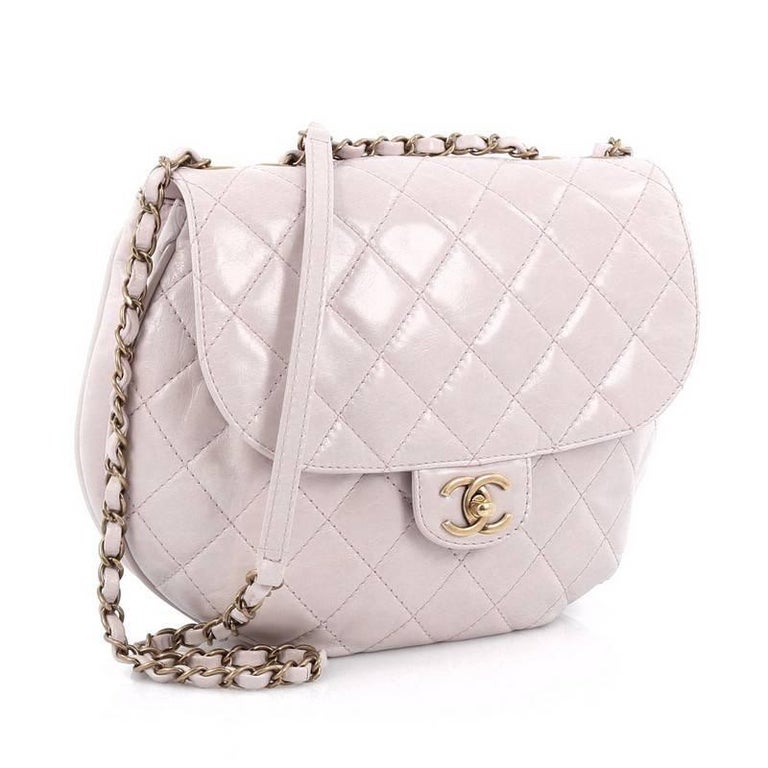 chanel quilted messenger bag