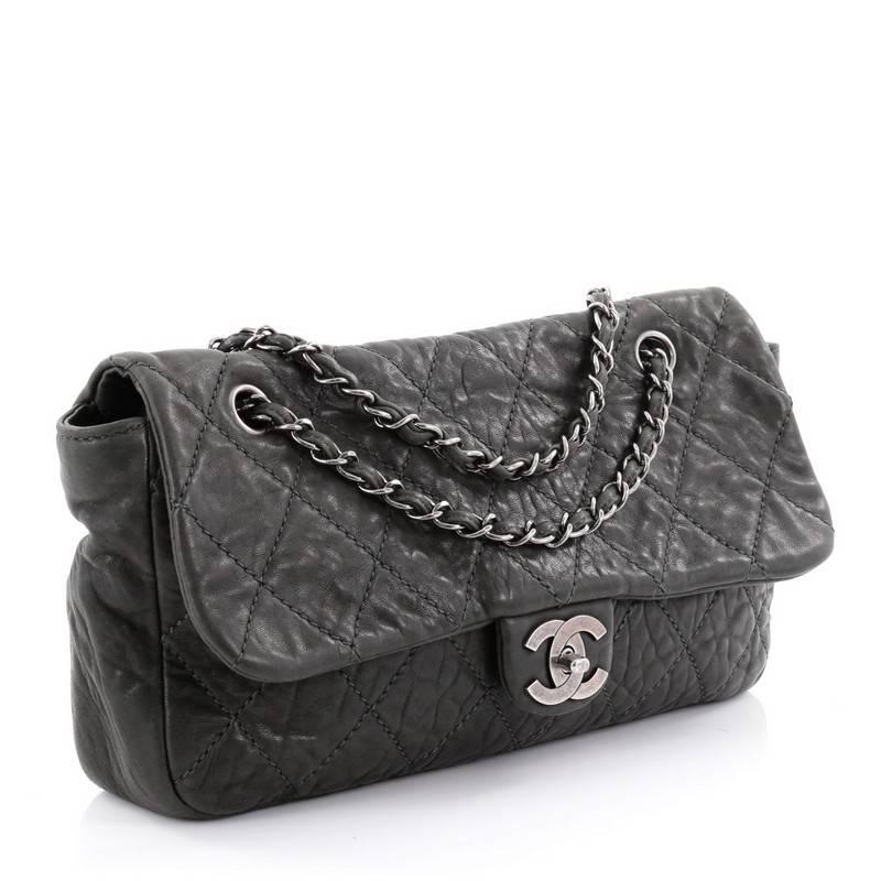 chanel distressed leather bag