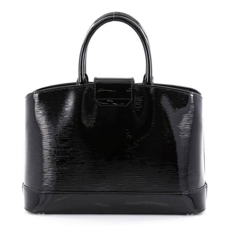 Black Louis Vuitton Mirabeau Handbag Electric Epi Leather PM
