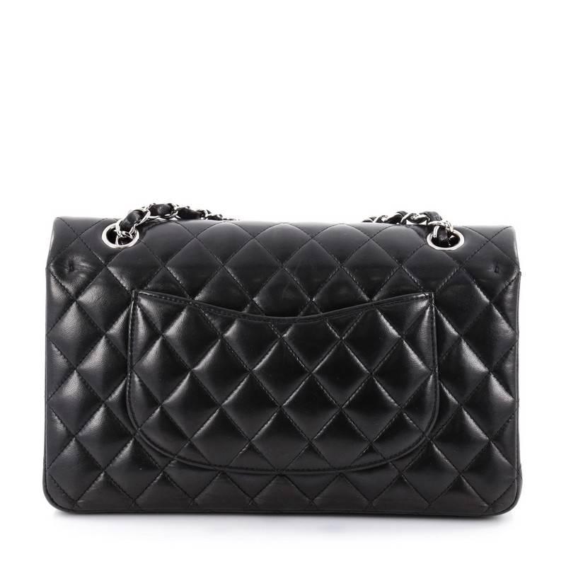 Chanel Classic Double Flap Bag Quilted Lambskin Medium In Good Condition In NY, NY