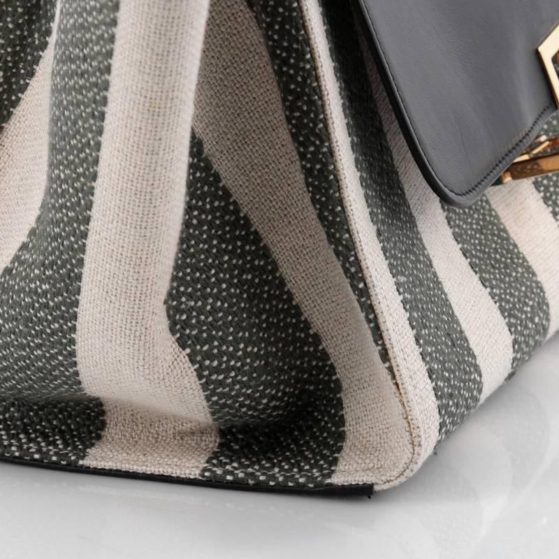 Celine Trapeze Handbag Canvas with Leather Small 1