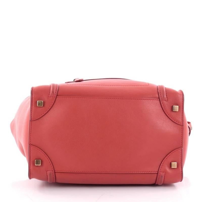 Women's Celine Luggage Handbag Smooth Leather Mini