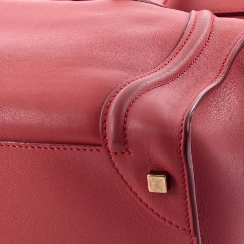 Celine Luggage Handbag Smooth Leather Mini 2
