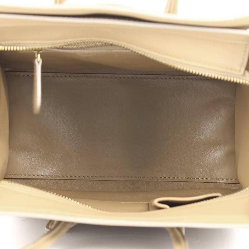 Celine Luggage Handbag Smooth Leather Micro 1