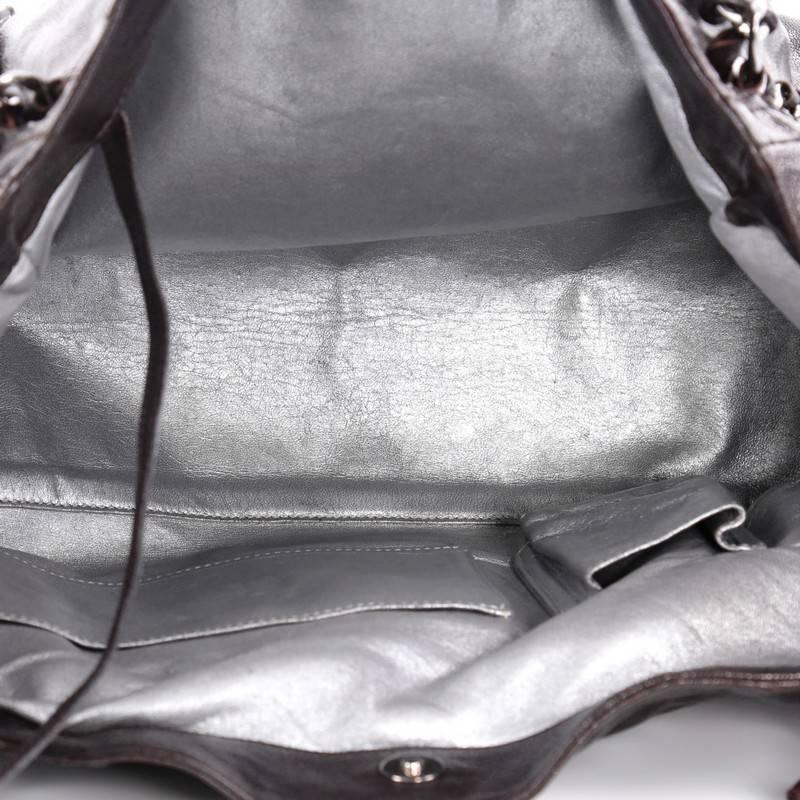 Black Chanel Modern Chain Tote Caviar East West