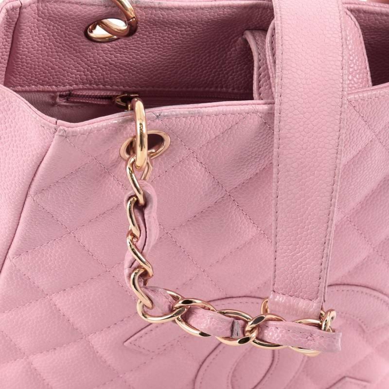 Chanel Petite Shopping Tote Quilted Caviar 2