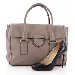 Prada Pattina Satchel Saffiano Leather Medium