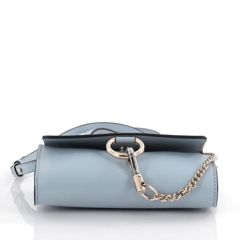 Women's Chloe Faye Shoulder Bag Leather and Suede Mini