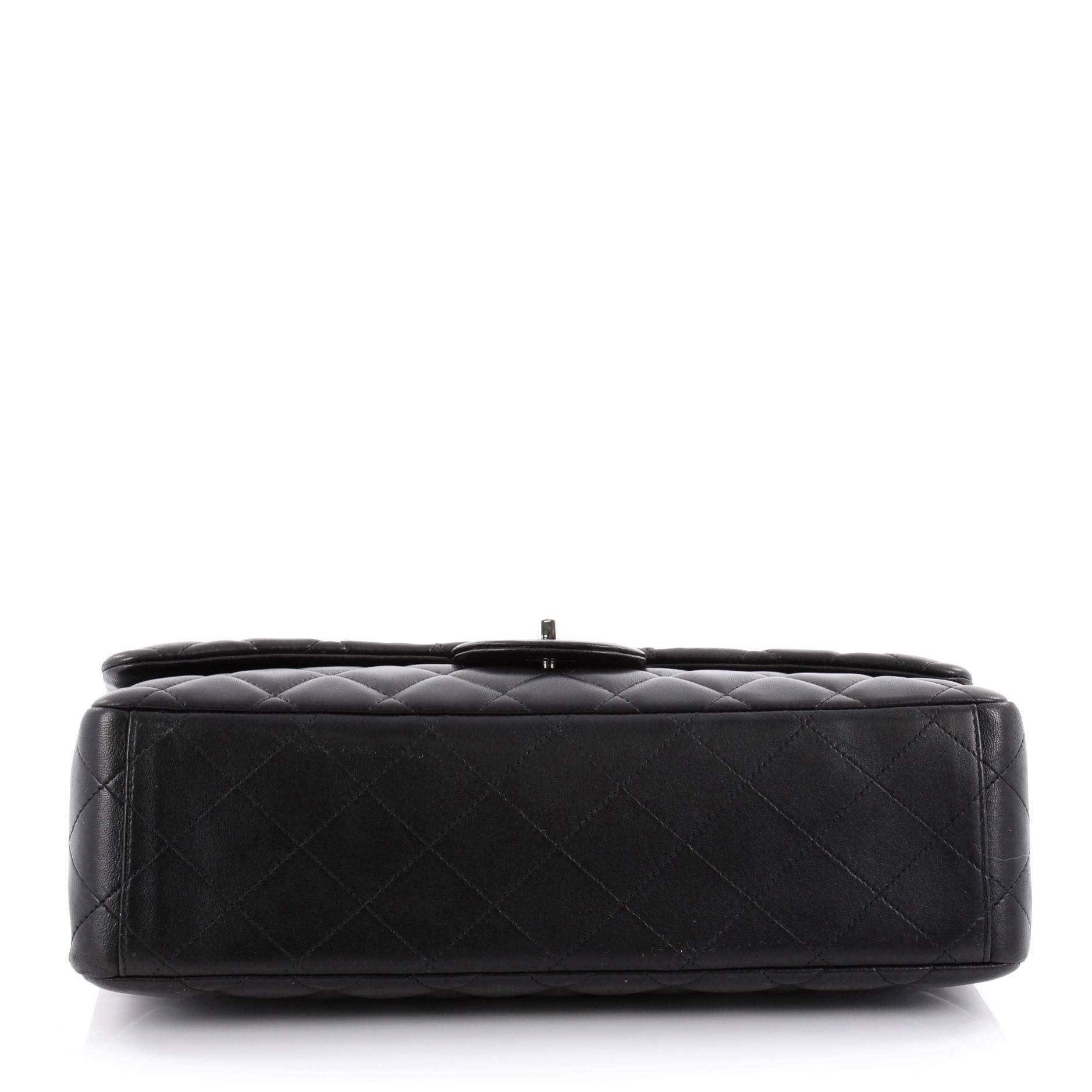 Women's or Men's Chanel Classic Single Flap Bag Quilted Lambskin Maxi