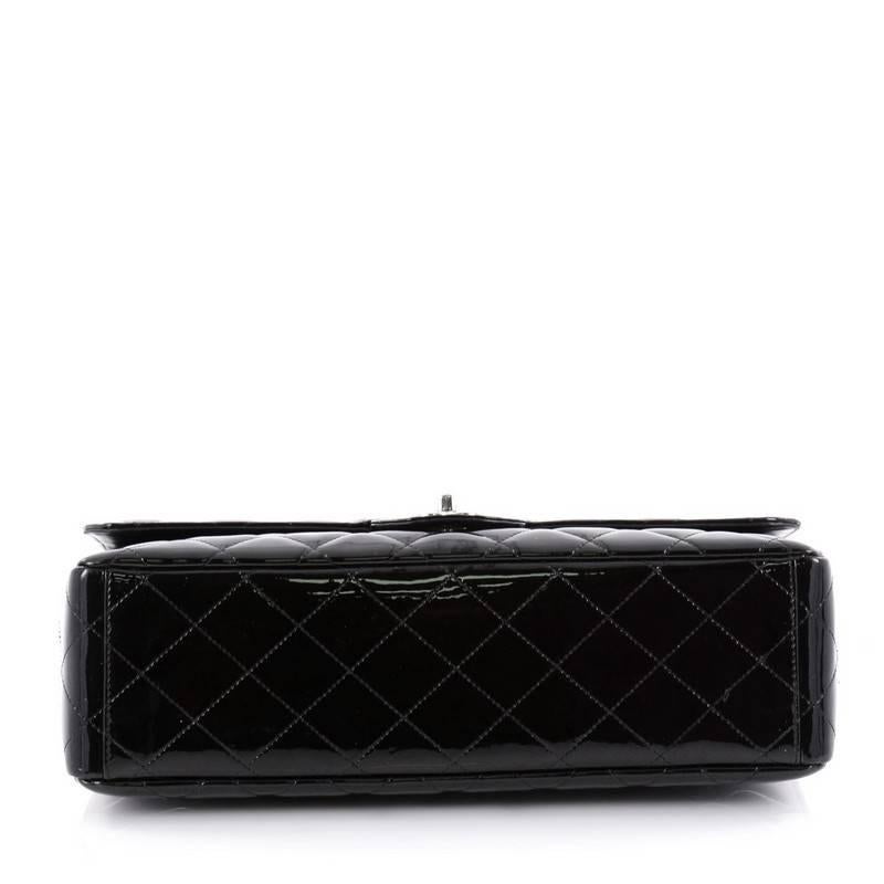 Women's or Men's Chanel Classic Single Flap Bag Quilted Patent Maxi