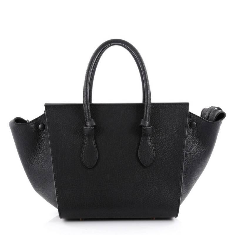 Celine Tie Knot Tote Grainy Leather Mini In Good Condition In NY, NY