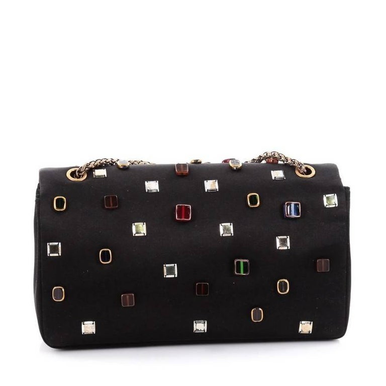 Chanel Paris-Byzance Reissue 2.55 Handbag Embellished Satin 225 at 1stDibs
