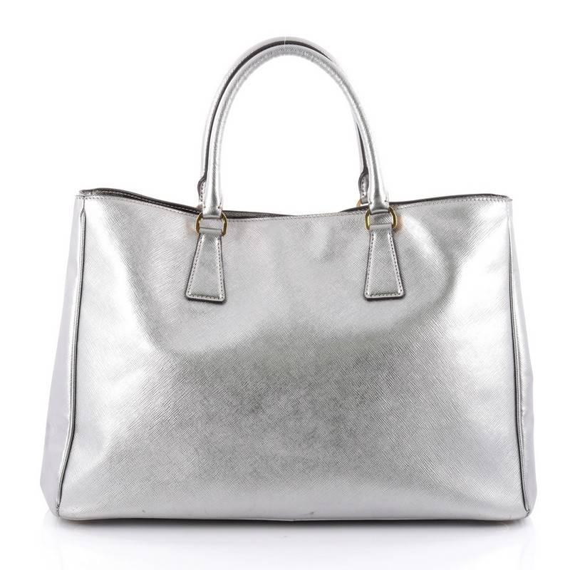 Prada Lux Open Tote Saffiano Leather Large In Good Condition In NY, NY