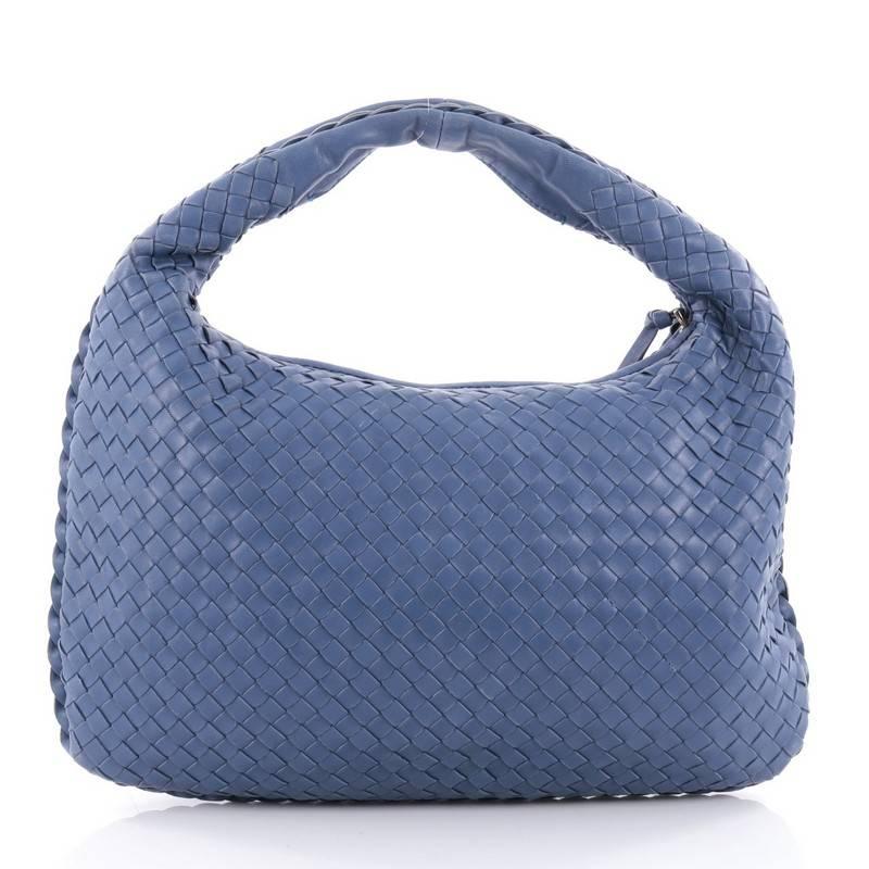 Bottega Veneta Veneta Hobo Intrecciato Nappa Medium In Good Condition In NY, NY