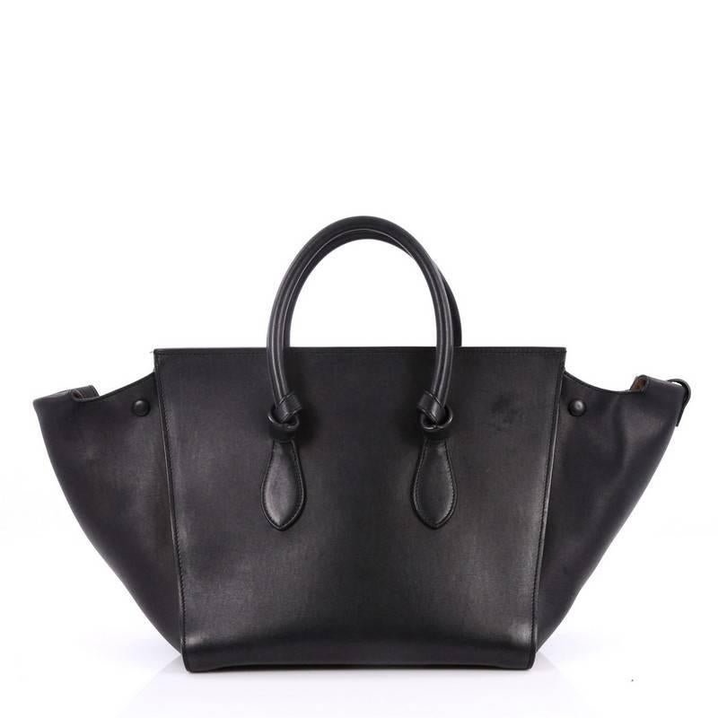 Celine Tie Knot Tote Smooth Leather Small In Good Condition In NY, NY