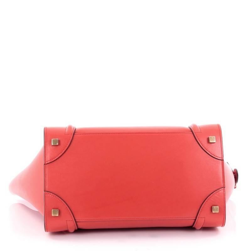 Women's or Men's Celine Luggage Handbag Smooth Leather Mini
